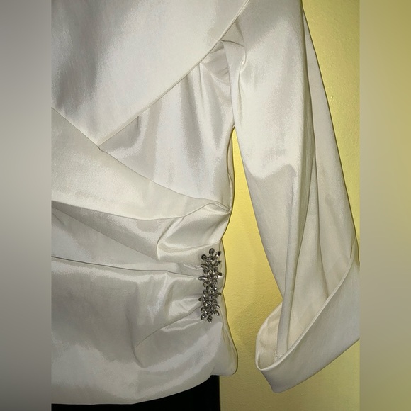 David’s Bridal Mother Of The Bride Dress Black & White Size 12 - Picture 2 of 12